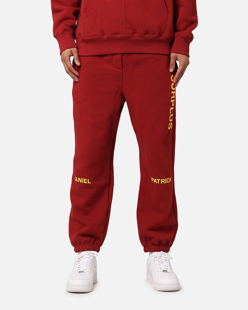 Daniel Patrick Surplus Logo Sweatpants Maroon/Yellow