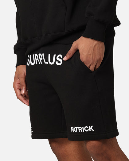 Daniel Patrick Surplus Logo Sweat Shorts Black