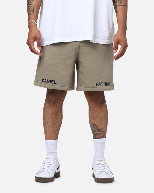 Daniel Patrick Surplus Logo Sweat Shorts Washed Olive