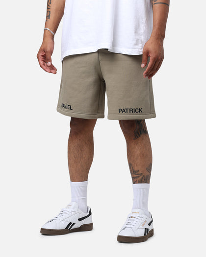 Daniel Patrick Surplus Logo Sweat Shorts Washed Olive