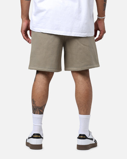 Daniel Patrick Surplus Logo Sweat Shorts Washed Olive