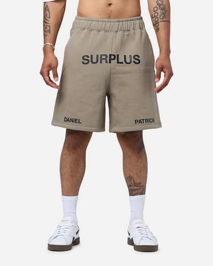 Daniel Patrick Surplus Logo Sweat Shorts Washed Olive