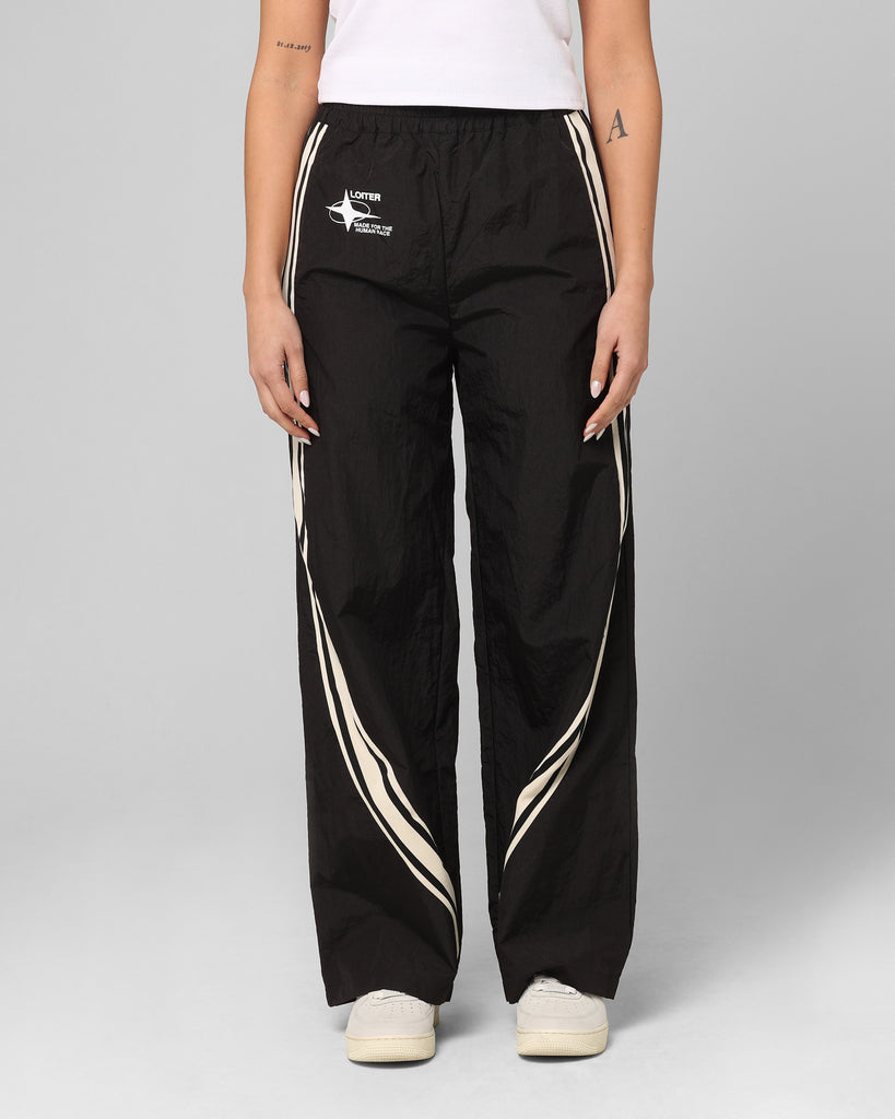 Loiter Wave Break Track Pants Black | Culture Kings US