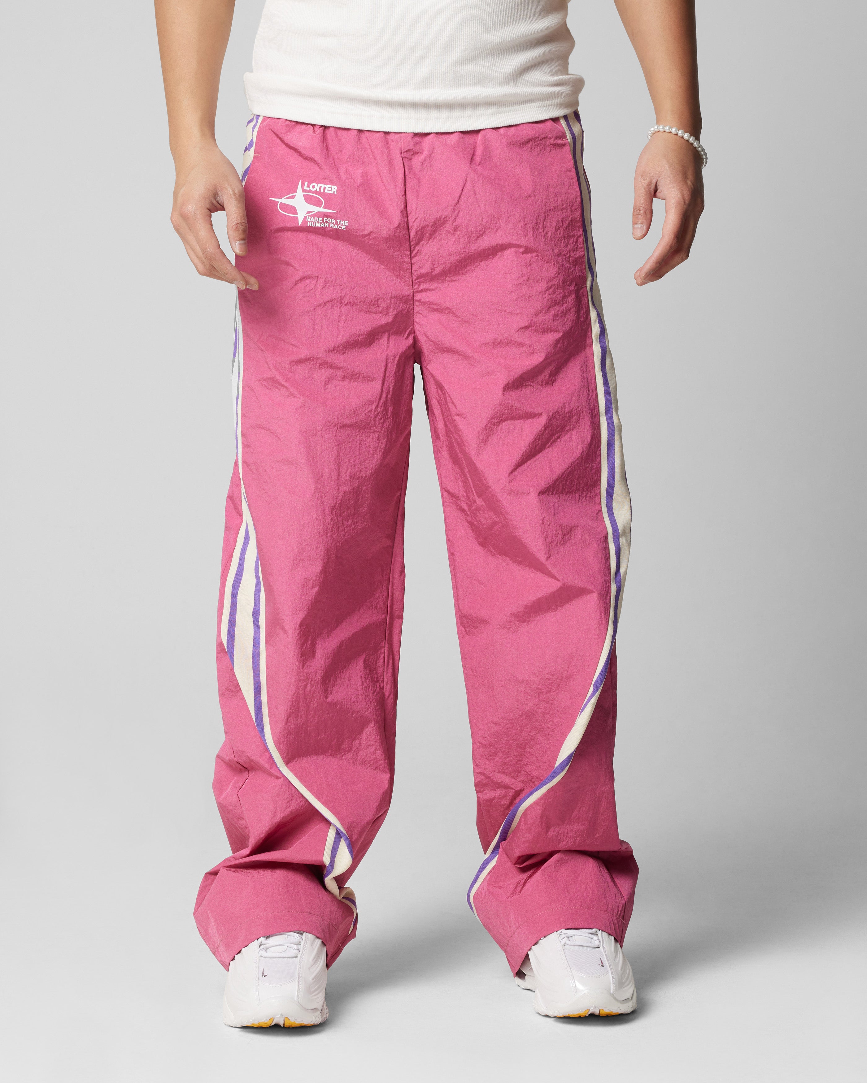 パンツ ayakawasaki quilting pants pink Loiter Wave Break Track Pants Pink | Culture Kings US
