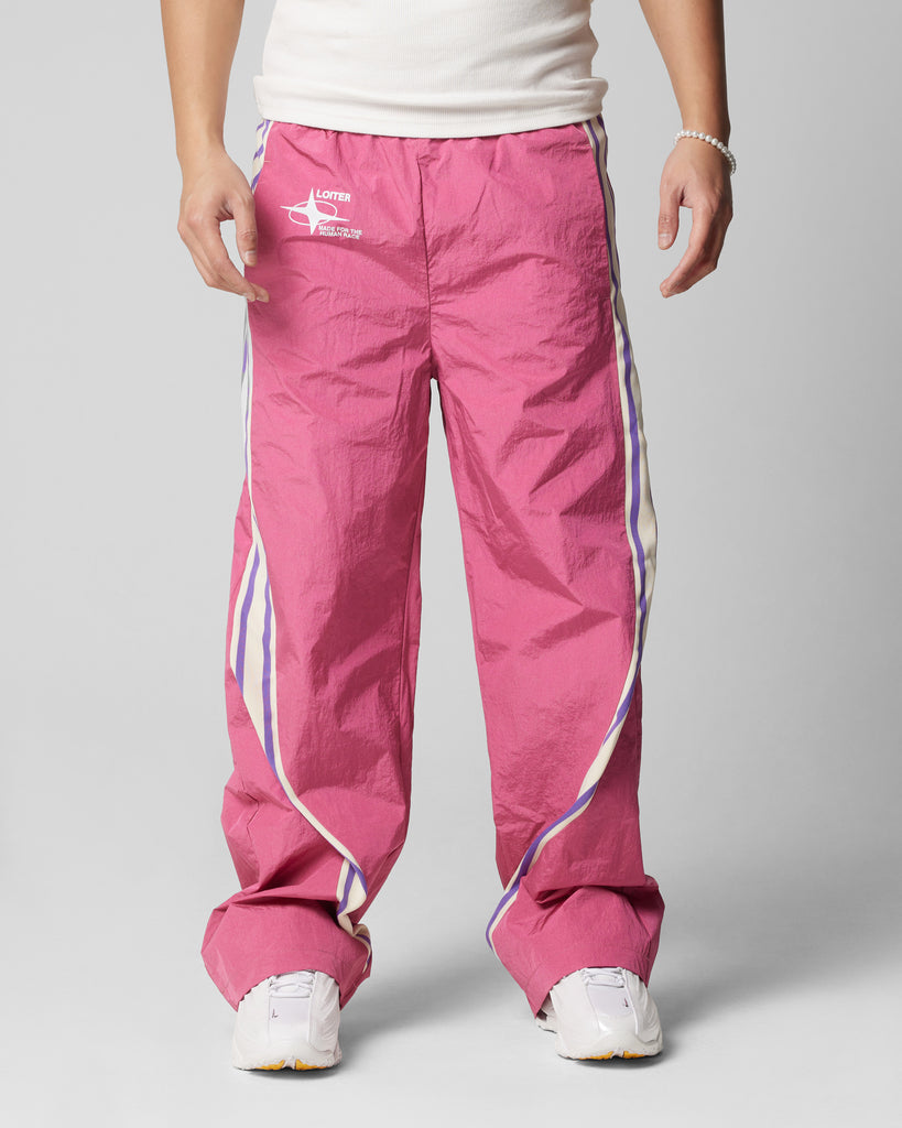 Loiter Wave Break Track Pants Pink | Culture Kings US