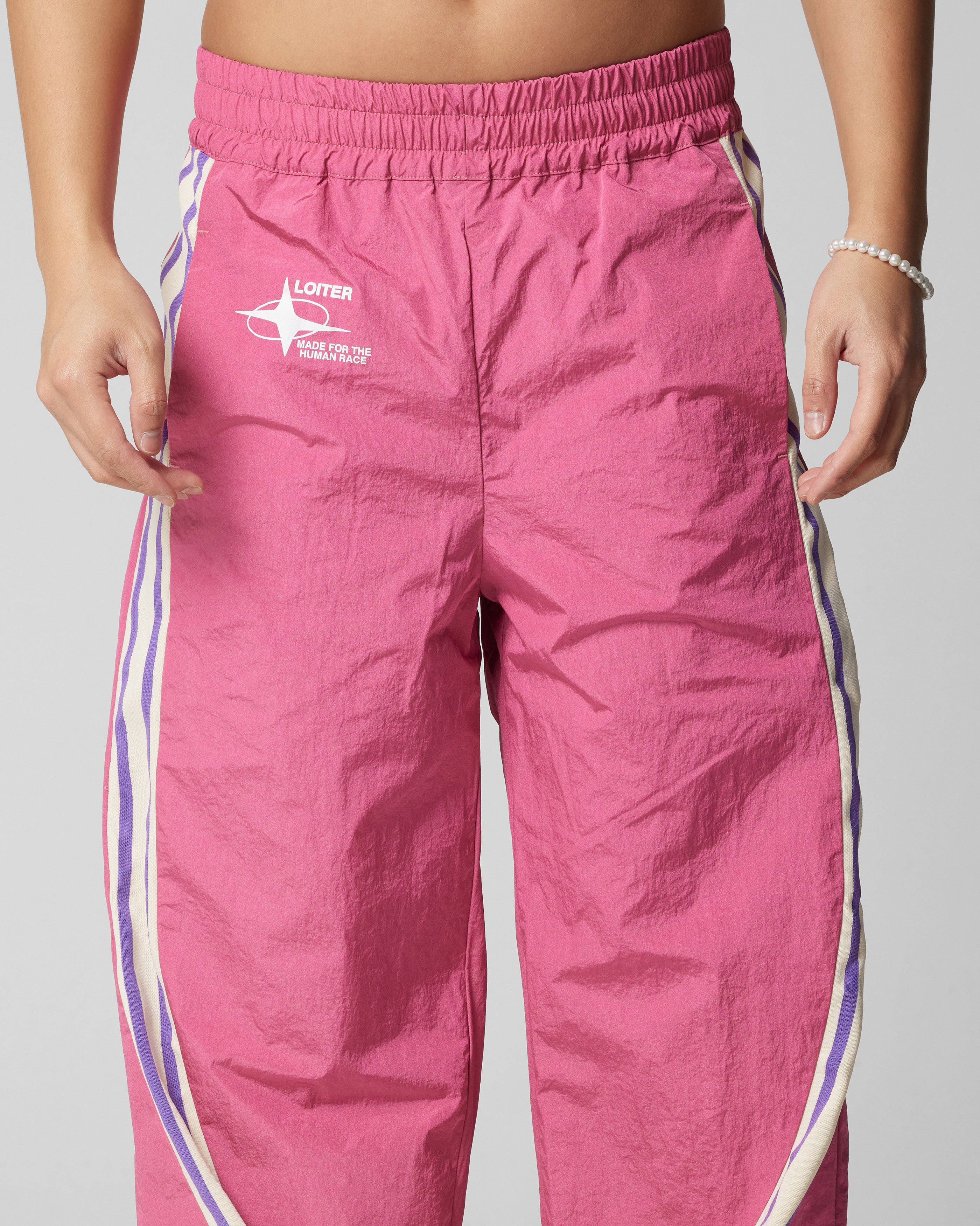 Loiter Wave Break Track Pants Pink | Culture Kings US