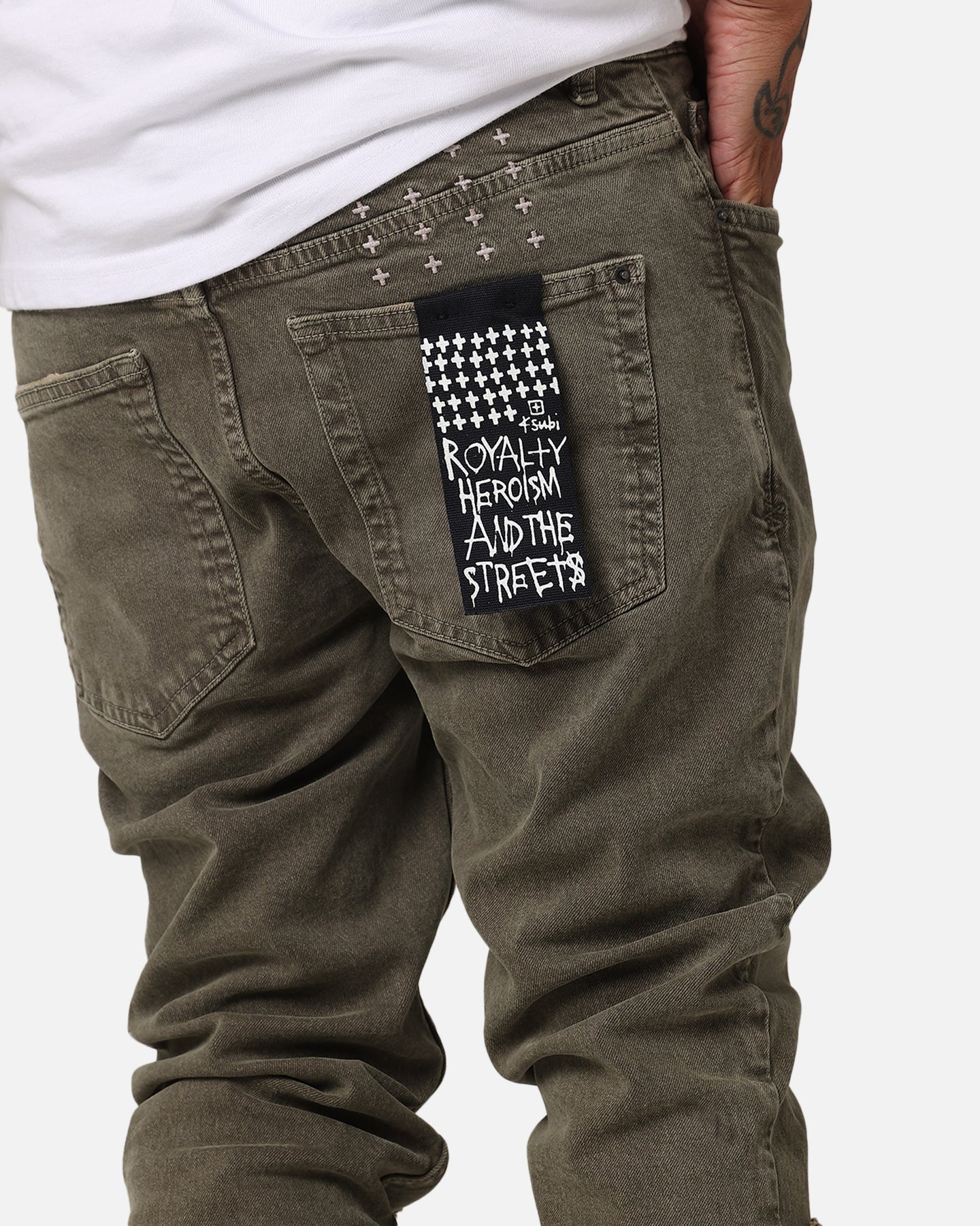 Ksubi Chitch Overdye Jeans Khaki Green | Culture Kings US