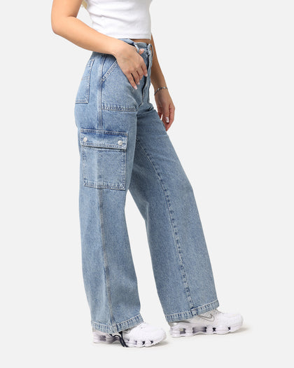 Tommy Jeans Women's Claire High Utility Jeans Denim Medium Blue