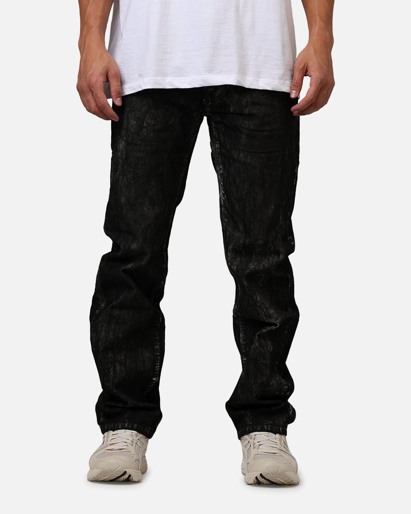 MNML D377 Straight Denim Jeans Washed Black | Culture Kings US