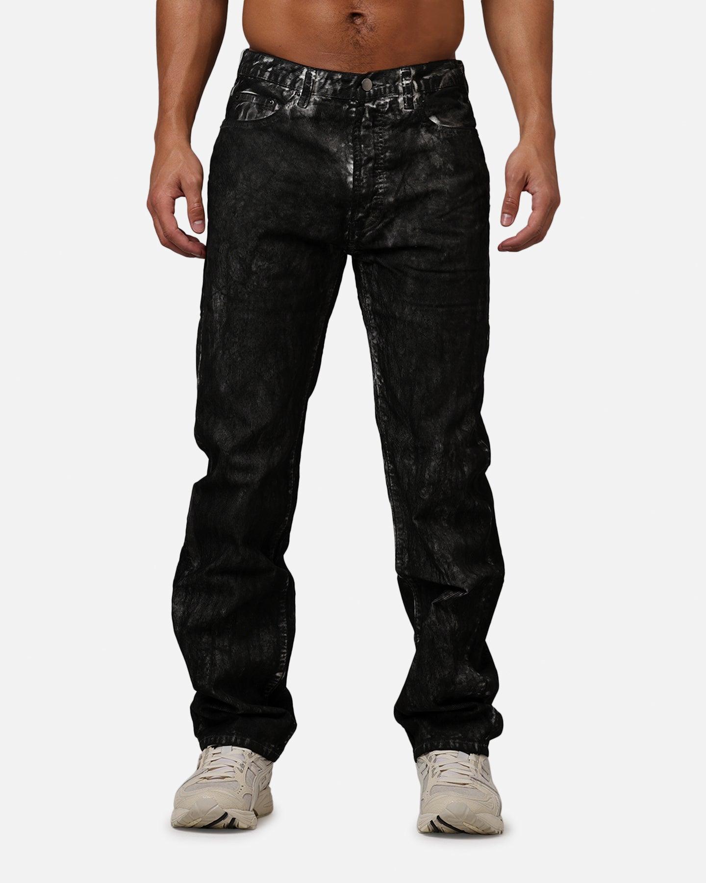 MNML D377 Straight Denim Jeans Washed Black | Culture Kings US