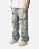 MNML Ultra Baggy Distressed Jeans Vintage Blue