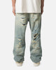 MNML Ultra Baggy Distressed Jeans Vintage Blue