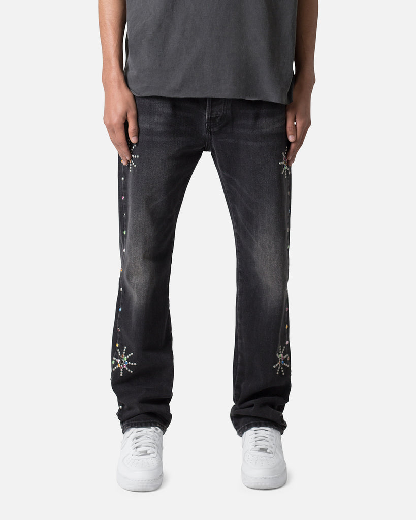 MNML V376 Baggy Denim Jeans Washed Black | Culture Kings US