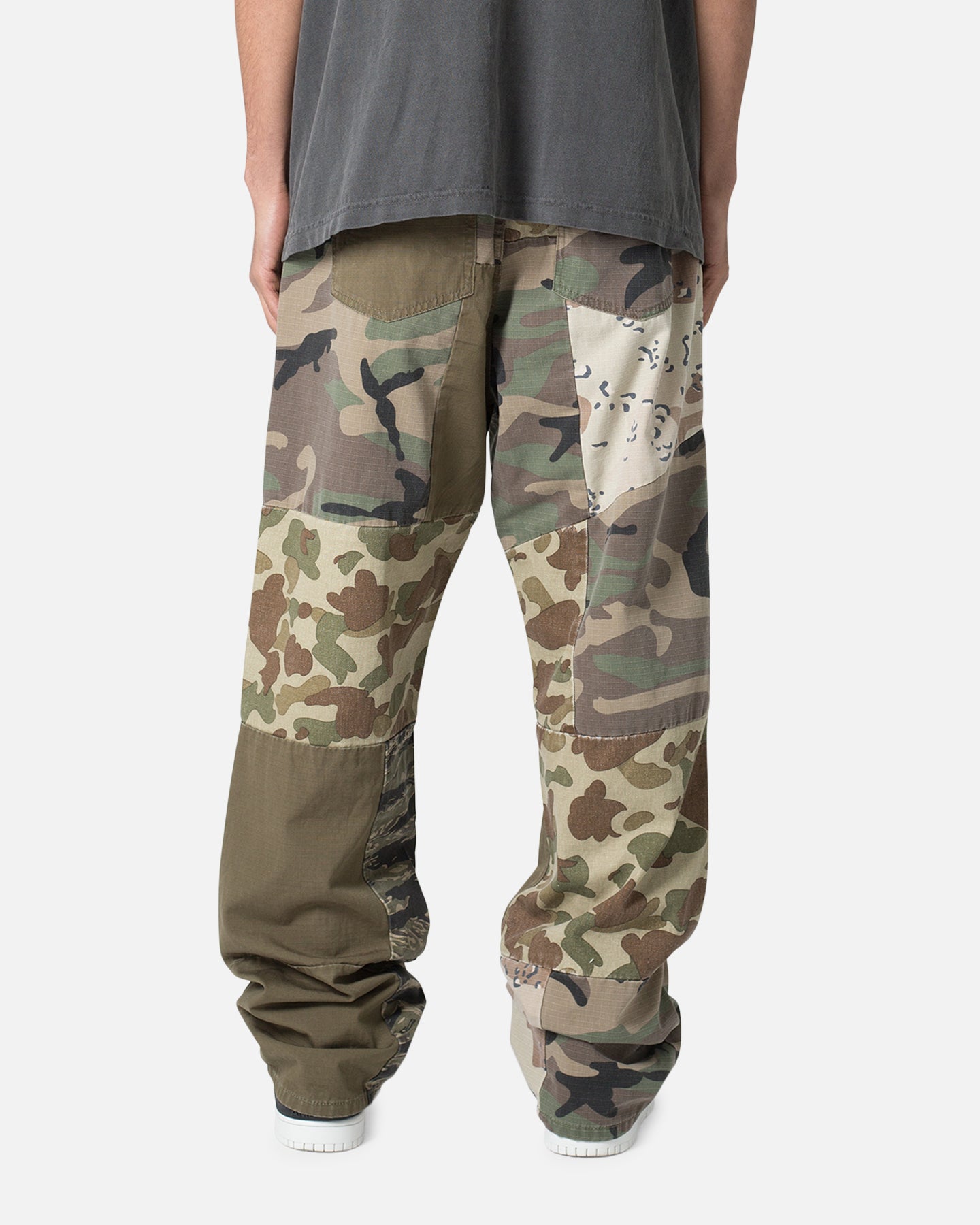 MNML Ultra Baggy Patchwork Denim Jeans Camo | Culture Kings US