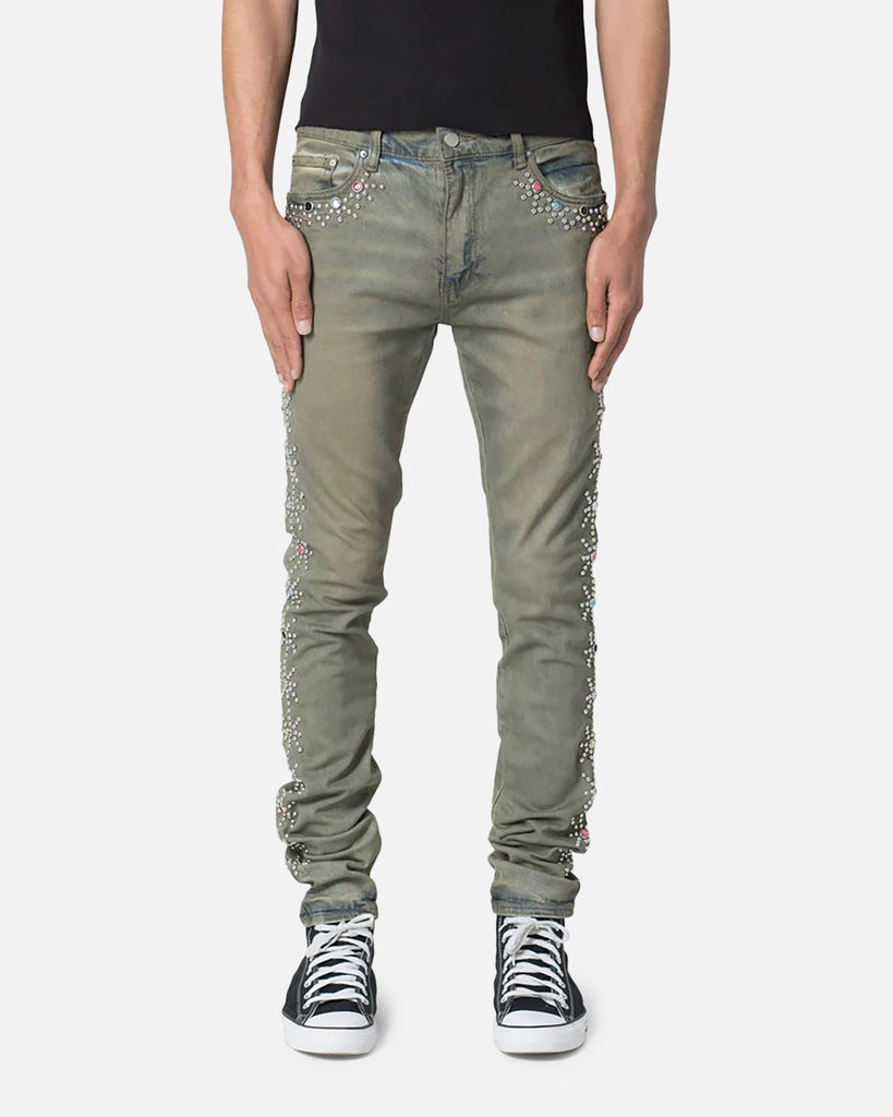 MNML X620 Studded Skinny Denim Jean Blue | Culture Kings US