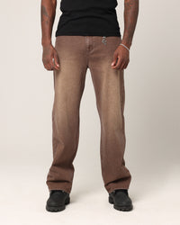 Saint Morta Amethyst Relaxed Jeans Washed Brown
