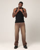 Saint Morta Amethyst Relaxed Jeans Washed Brown