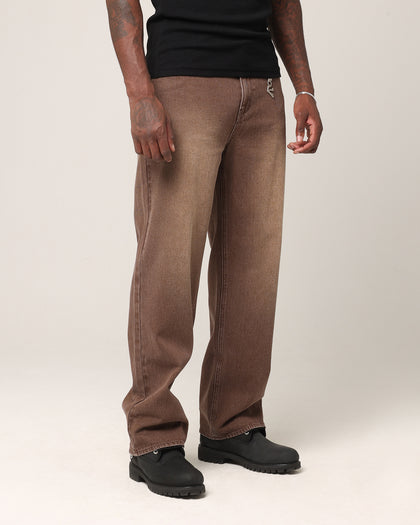 Saint Morta Amethyst Relaxed Jeans Washed Brown