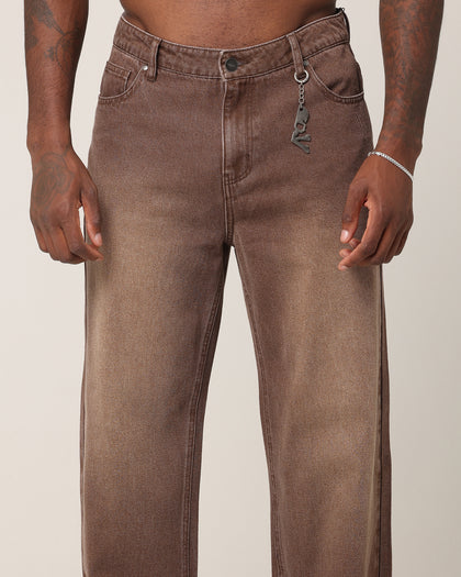 Saint Morta Amethyst Relaxed Jeans Washed Brown