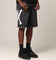 Saint Morta Bxnes Baggy Denim Shorts Black Shadow