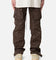 MNML Snap Front Cargo Pants Brown