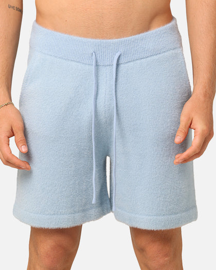 XXIII Fluffy Knit Shorts Blue