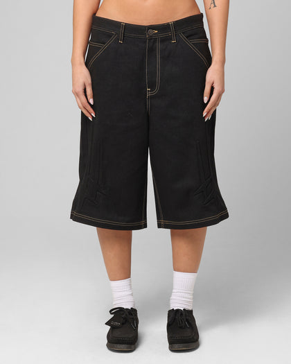 Loiter Star Child Jorts Black