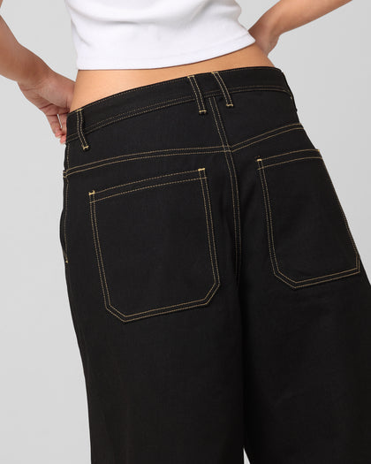 Loiter Star Child Jorts Black