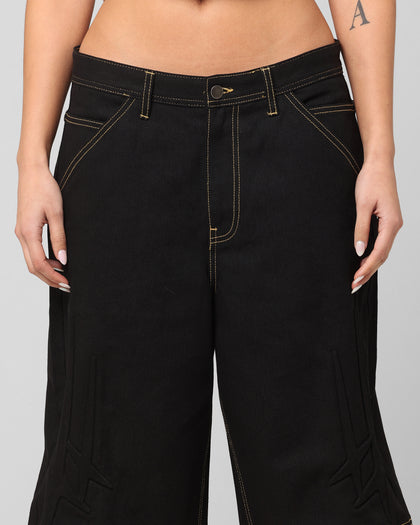 Loiter Star Child Jorts Black