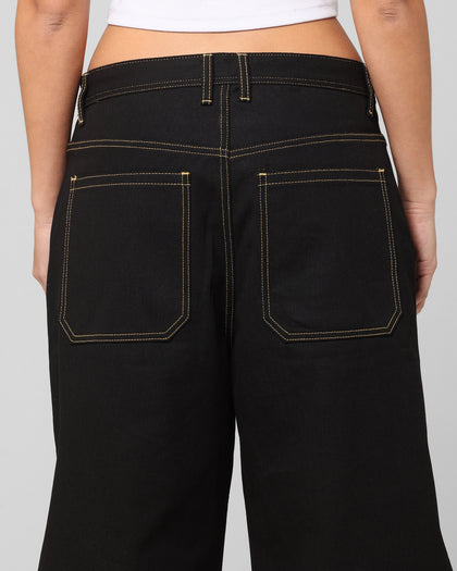 Loiter Star Child Jorts Black