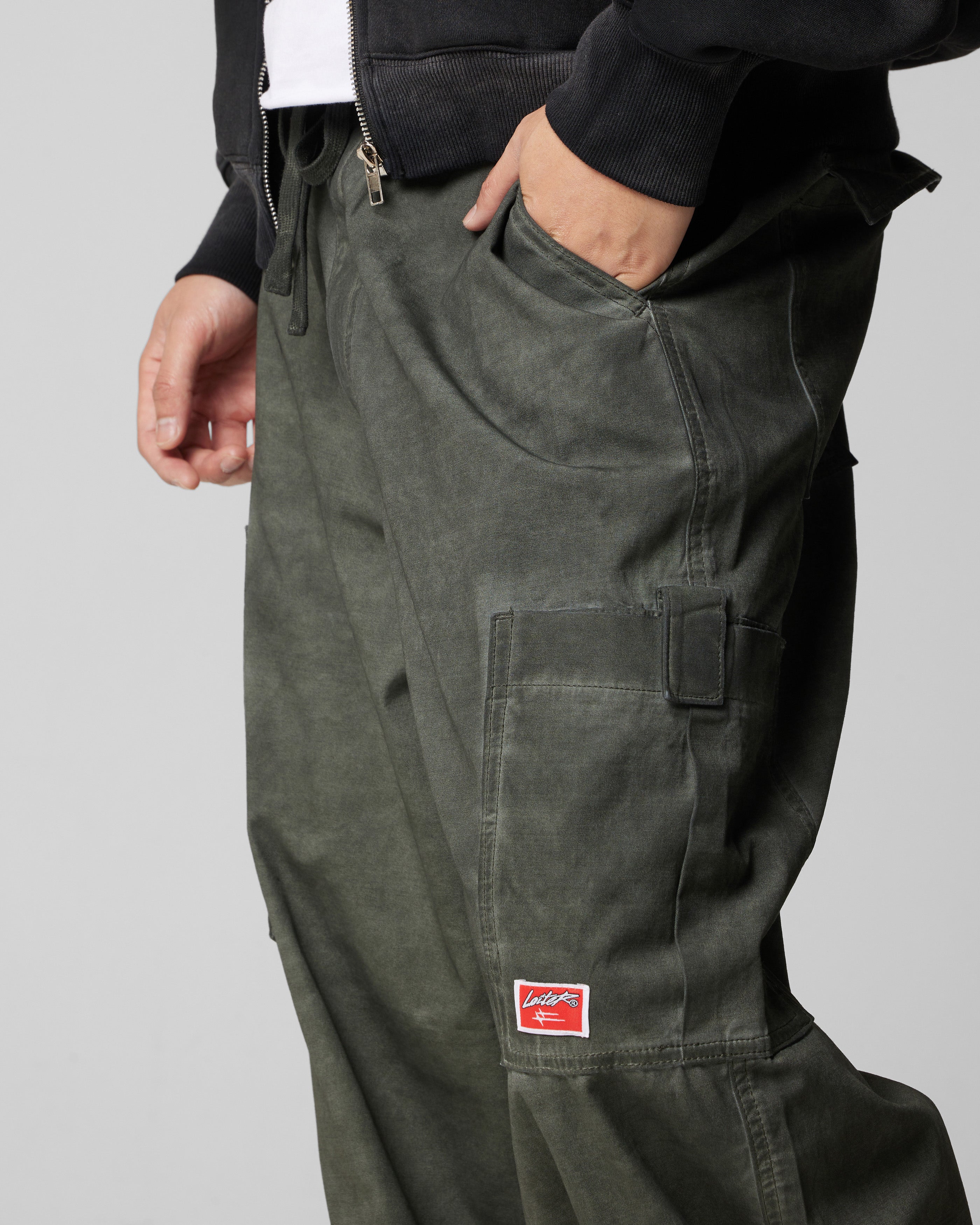Loiter Kraven Parachute Pants Khaki | Culture Kings US