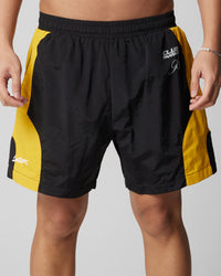 Loiter Subculture Panel Shorts Black/Yellow