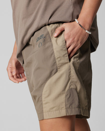 Loiter Subculture Panel Shorts Brown