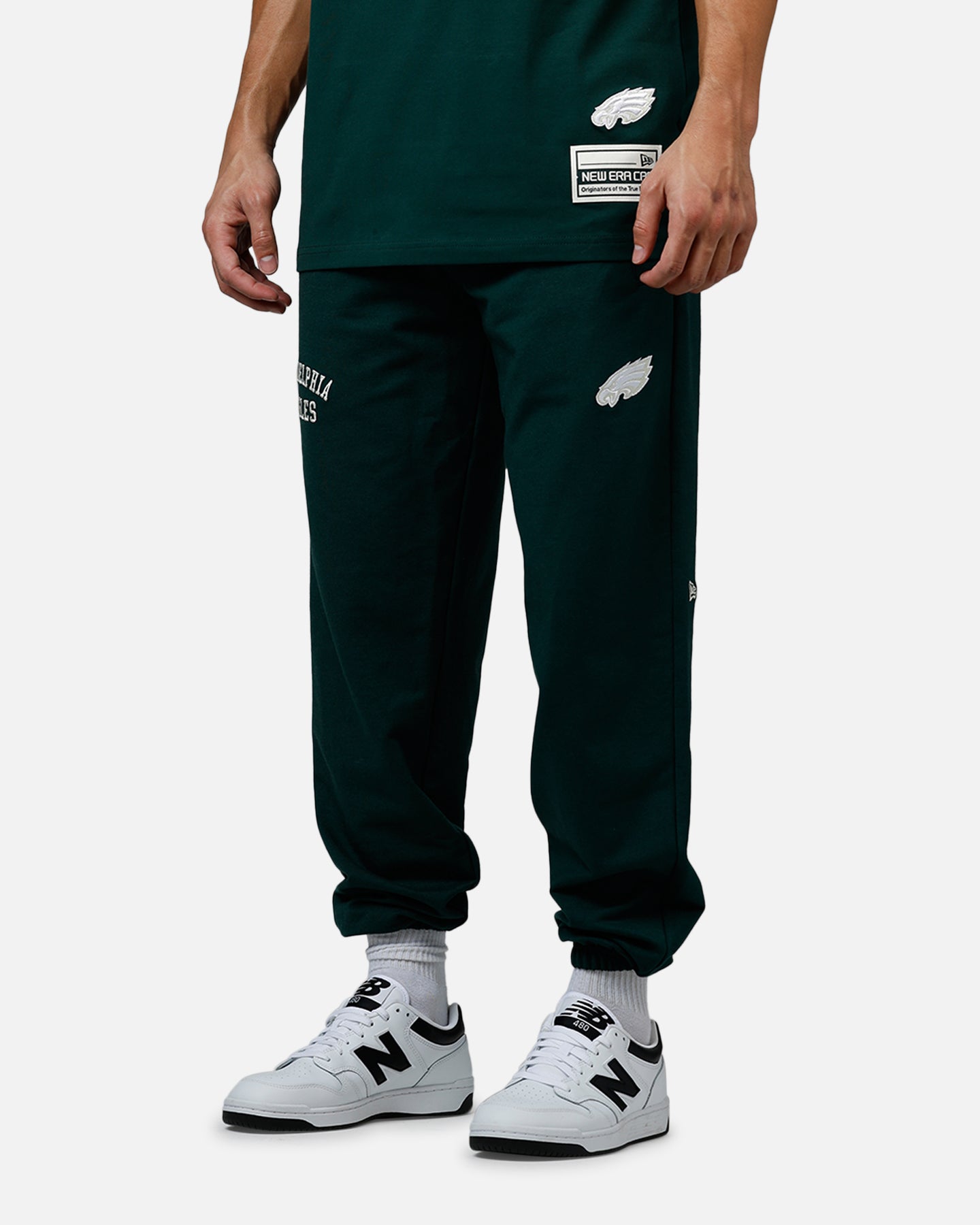 New Era Philadelphia Eagles Logo Select Sweat Pants Dark Green New Era Philadelphia Eagles Logo Select Sweat Pants Dark Green