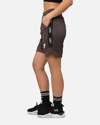 The Anti Order Future Racing Basketball Shorts Dark Brown