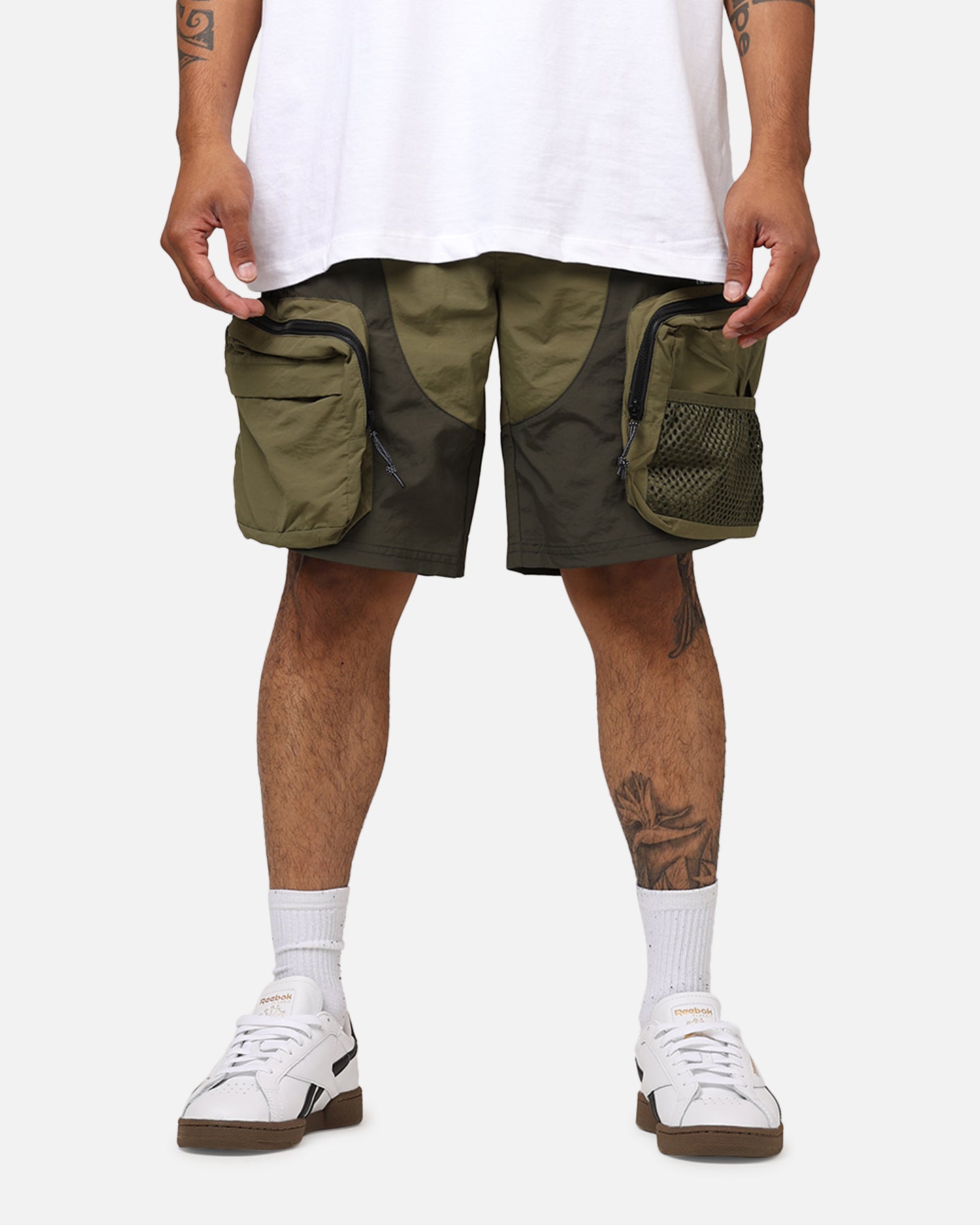 MNML Active Cargo Shorts Olive | Culture Kings US