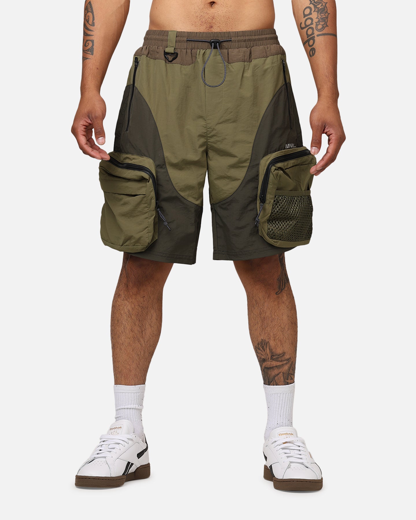 MNML Active Cargo Shorts Olive | Culture Kings US