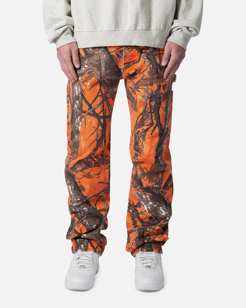 MNML V603 Camo Carpenter Pants Orange | Culture Kings US