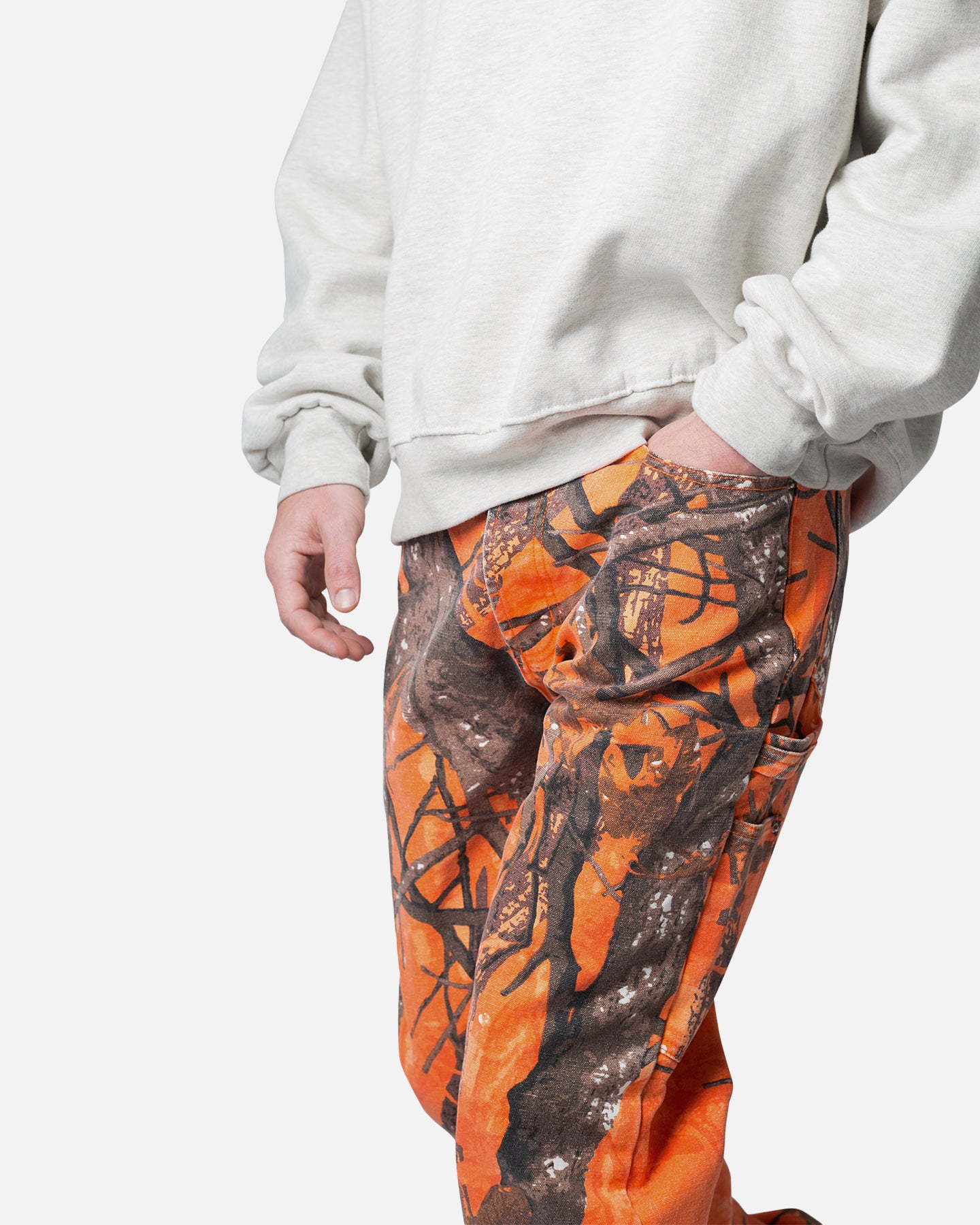 MNML V603 Camo Carpenter Pants Orange | Culture Kings US