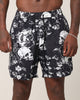 Saint Morta Undying Beach Shorts Black/White