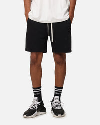 The Anti Order Hyphen Sweat Shorts Washed Black