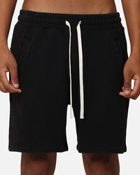 The Anti Order Hyphen Sweat Shorts Washed Black