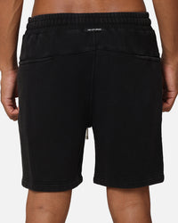The Anti Order Hyphen Sweat Shorts Washed Black