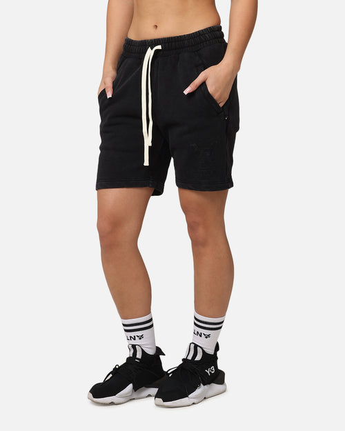 The Anti Order Hyphen Sweat Shorts Washed Black