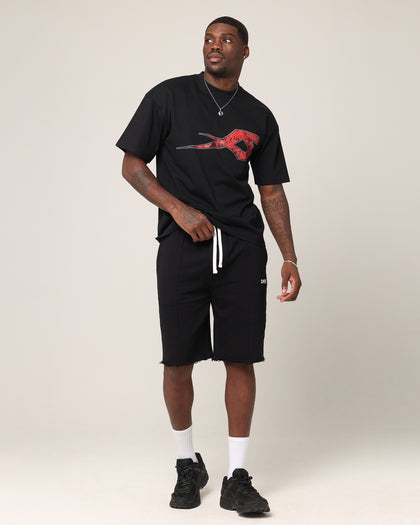 Saint Morta Baggy 90's Sweat Shorts Black