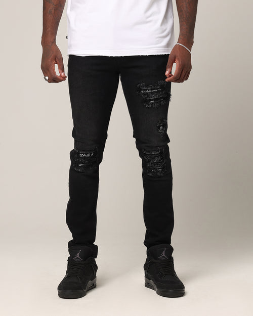 Saint Morta Paisley Summum Jeans Black Shadow