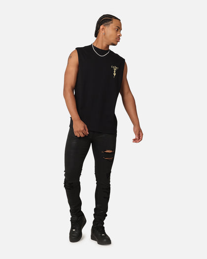 Saint Morta Wax Destroy Dynasty Jeans Black
