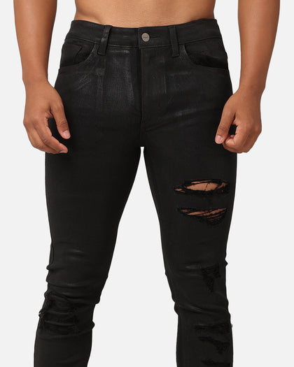 Saint Morta Wax Destroy Dynasty Jeans Black
