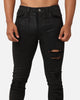 Saint Morta Wax Destroy Dynasty Jeans Black