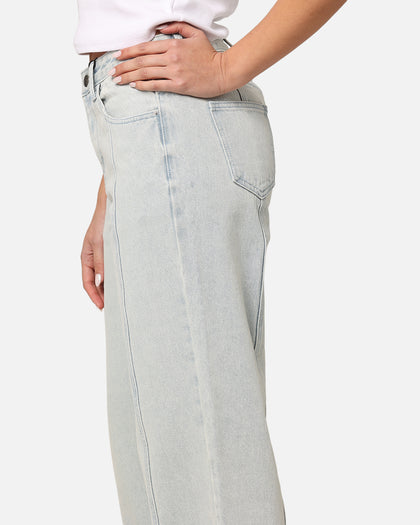 XXIII Women's Seamed Straight Leg Jeans Pale Blue